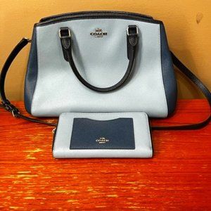 Coach F57497 Colorblock Crossbody Hobo Bag and Matching Wallet